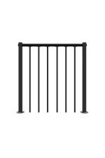Rambarde de parapet avec barres verticales et rampe en PVC – Image 2